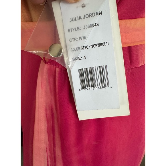 NWT Julia Jordan Surplus Halter Hi Low Belted Dress Sz. 4 - Picture 11 of 11